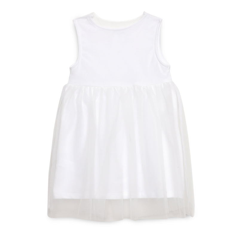 Baby Girls Decorative White Party Dress