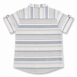 Baby Boys Grandad Collar Half Sleeve Shirt