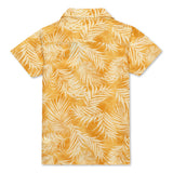 Kid Boys Safari Collar Neck Half Sleeve Shirt