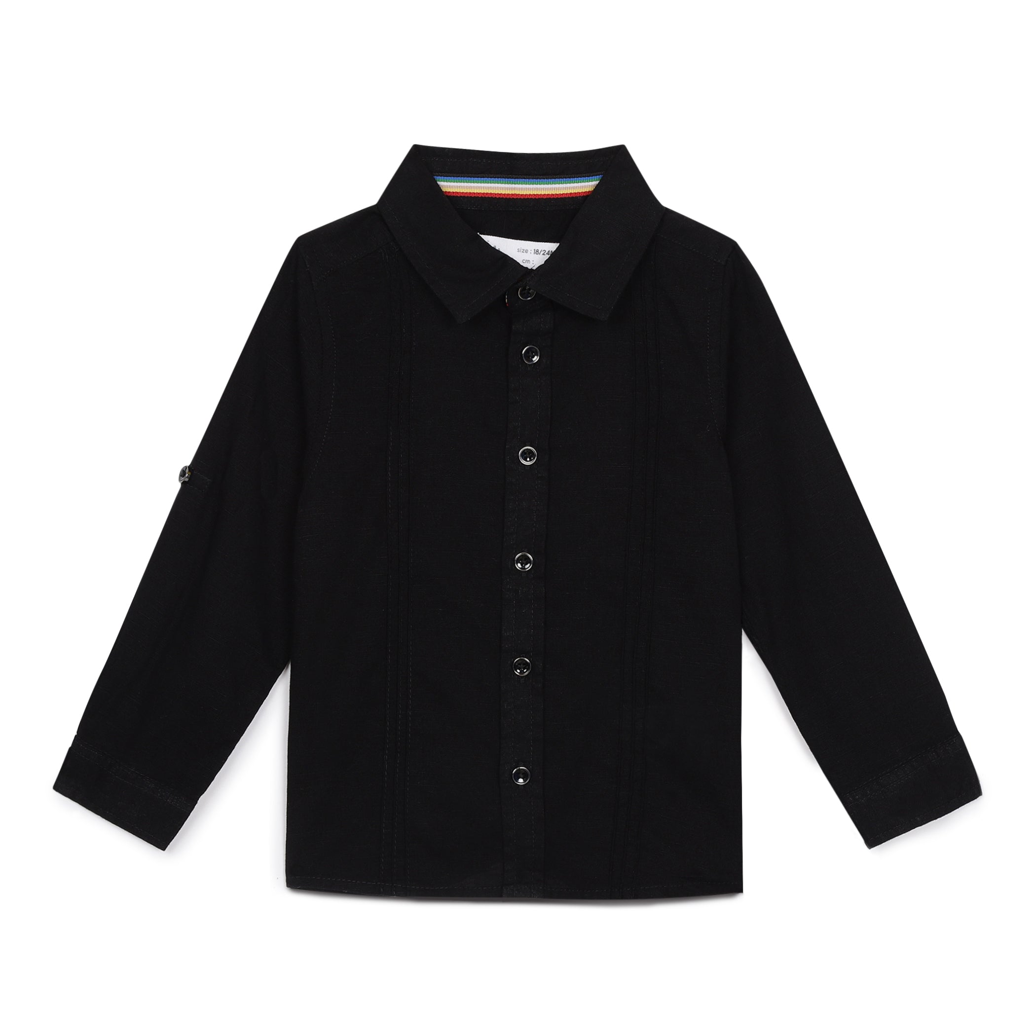 4t black dress shirt Gioberti Boys Long Sleeve Solid Dress Shirt, Boy's, Size: 4T, Black