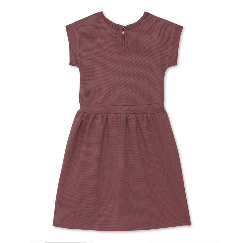 Kid Girls Mauve Kimono Sleeve Dress