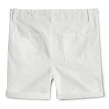 Baby Boys Solid White Oxford Shorts