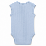 Baby Essential sleeveless blue bodysuit