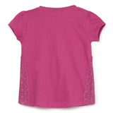 Baby Girls Round Neck Puff Sleeve Top