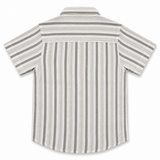 Kids Boys Half Sleeve Brown Striped Shirt