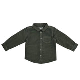Baby Boys Corduroy Olive Shirt