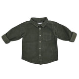 Baby Boys Corduroy Olive Shirt