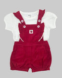 Baby Girls Playsuit With Inner Tshirt (2pcs Set)