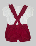 Baby Girls Playsuit With Inner Tshirt (2pcs Set)