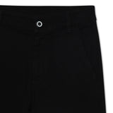 Kid Boys Stretch Canvas Black Pant