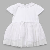 Baby Girls White Party Wear Set-4pcs Gift Set