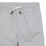 Kid Boys Light Grey Twill Shorts