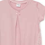 Baby Girls Round Neck Puff Sleeve Top