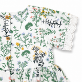Baby Girls Round Neck Half Sleeve Balloon Dress