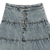 Kid Girls Blue Denim Skirt