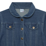 Kid Girls Rich Denim Cardigan