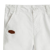 Baby Boys Solid White Oxford Shorts