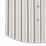 Kids Boys Half Sleeve Brown Striped Shirt