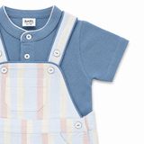Baby Boys striped Playsuit with T-Shirt( 2Pcs Set)