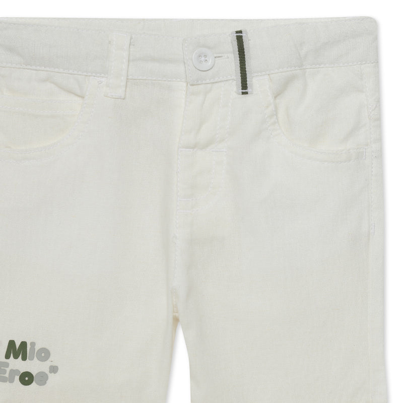 Baby Boys White Shorts