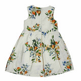 Girls Round Neck Printed Sleeveless Dress