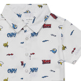 Baby Boys Collar Neck Half Sleeve Printed Shirt