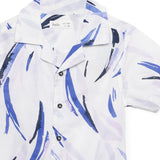 Kid Boys Safari Collar Neck Half Sleeve Printed Shirt