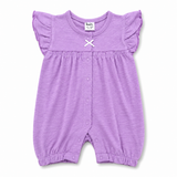 Baby Frill Sleeve Bubble Lavender Playsuit