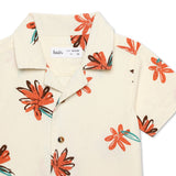 Boys Safari Collar Neck Half Sleeve Shirt