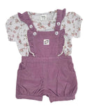Baby Girls Playsuit With Inner Tshirt (2pcs Set)