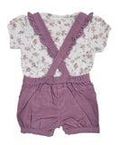 Baby Girls Playsuit With Inner Tshirt (2pcs Set)