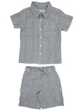 Baby Boys Shirt With Cargo Shorts (Co-ord 2Pcs Set)