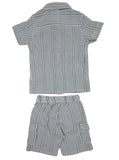 Baby Boys Shirt With Cargo Shorts (Co-ord 2Pcs Set)