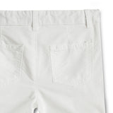 Baby Boys Solid White Oxford Shorts