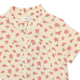 Kid Girls Frill Neck Half Sleeve Dress With Headband