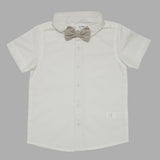 Baby Boys Playsuit With Bow Tie And Shirt -3pcs set