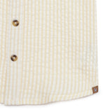 Baby Boys Collar Neck Half Sleeve Textured Striped Shirt