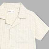 Kid Boys Safari Collar Neck Half Sleeve Shirt With Shorts(2pcs Set)