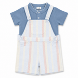 Baby Boys striped Playsuit with T-Shirt( 2Pcs Set)