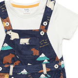 Baby Boys 2Pcs Set Playsuit with Inner T-Shirt