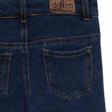 Baby Boys Blue Knitted Denim Pant