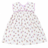 Kid Girls Floral Print Kimono Sleeve Flared Dress