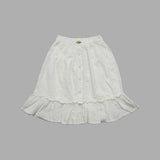 Kid Girls White Midi Skirt