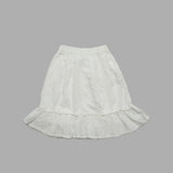 Kid Girls White Midi Skirt