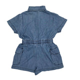 Baby Girls Denim Cargo Playsuit