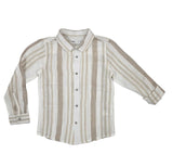 Kids Boys Collar neck Striped Shirt