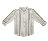 Kids Boys Collar neck Striped Shirt