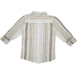 Kids Boys Collar neck Striped Shirt