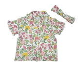 Baby Girls Safari Shirt With Head Band