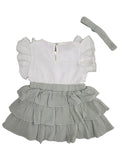 Baby Girls Dress With Headband (2pcs Set)